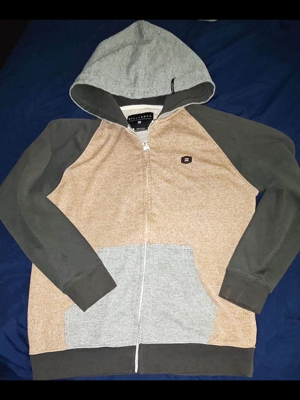 Billabong Big Boys Colorblock  Balance Fleece Zip-Front Hoodie Sweatshirt